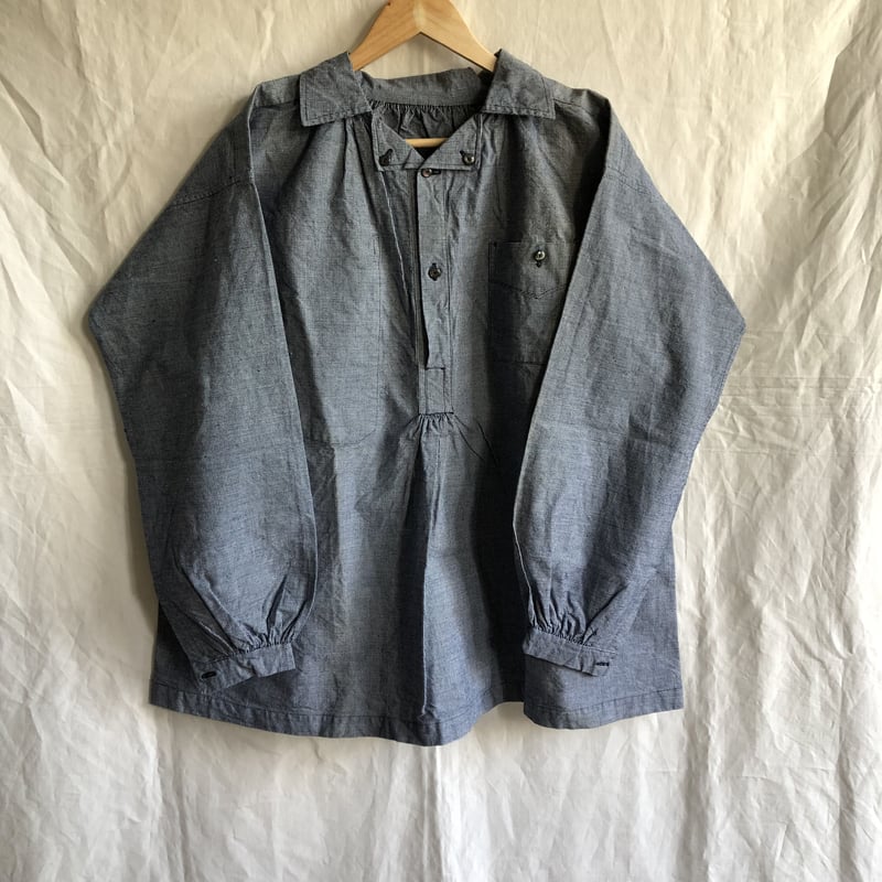 1930's Indigo Houndstooth Butcher Smock Dead St