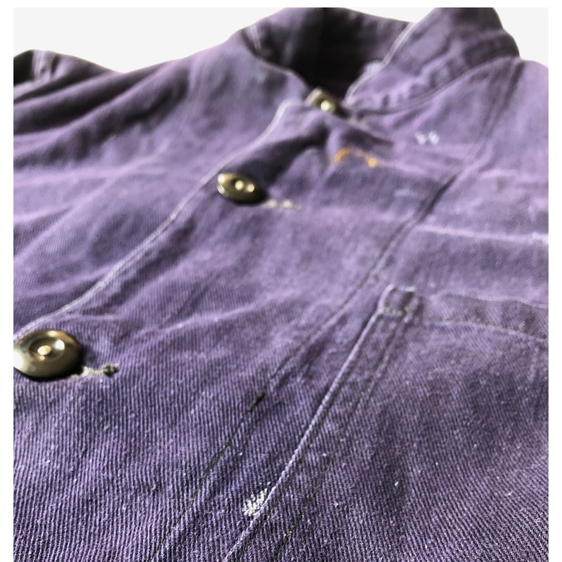 50's Royal Navy Stand Collar Work Jacket Made b