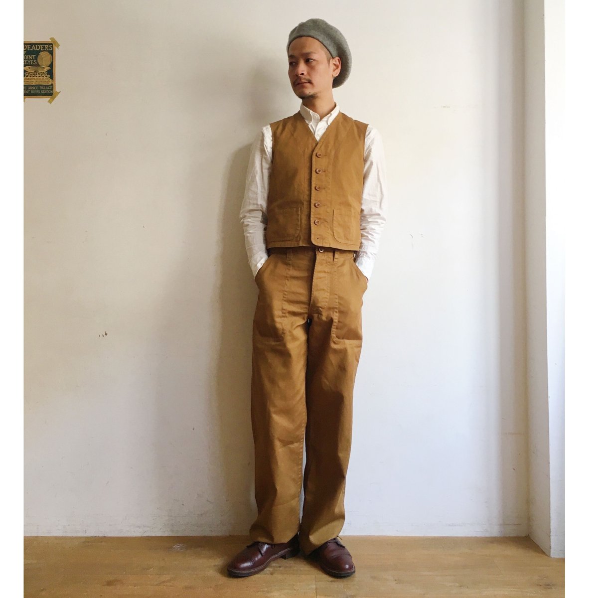 英国製 OLDTOWN OVERALL STOUT TWILL NAVY