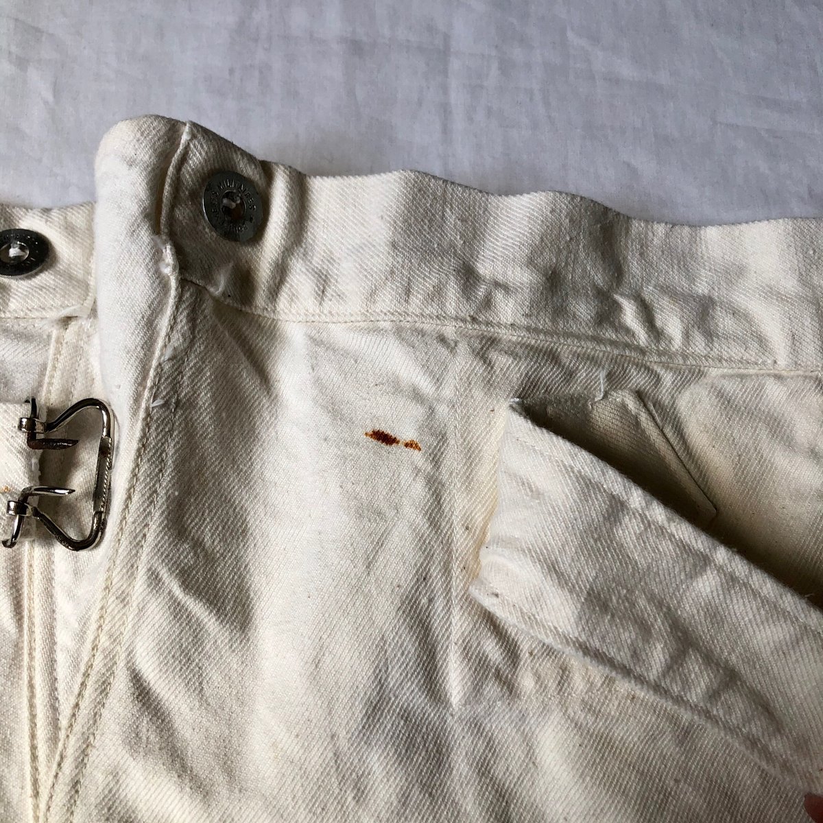 パンツ 40's ~ French Army Hospital Trousers 40's]French Army SSA Hospital Wool Trousers Size.1A