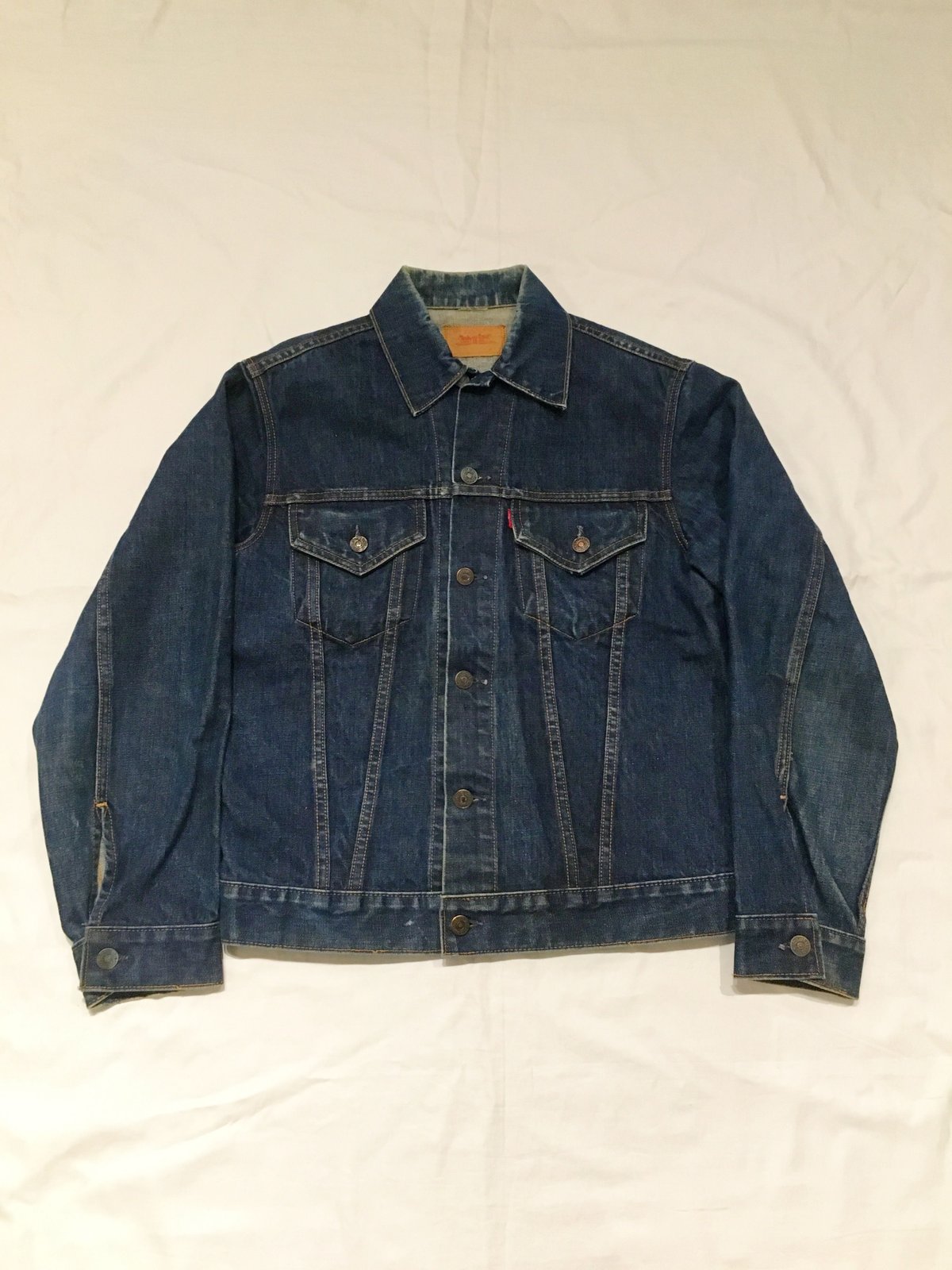 【極上】Levi's 60s vintage 70505 big E 38-40 60's Levi's 70505 BIG-E ブランケット デニムジャケット 良色落ち