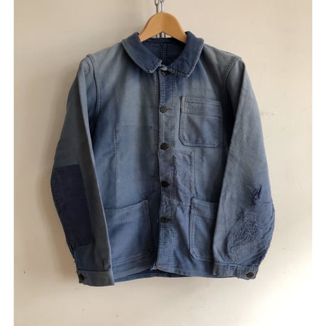 40's Patched Repaired Moleskin "BORO" Jacket/2