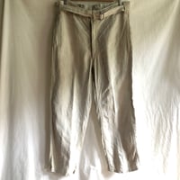 1930's French Military Natural Linen Motorcycle Pants