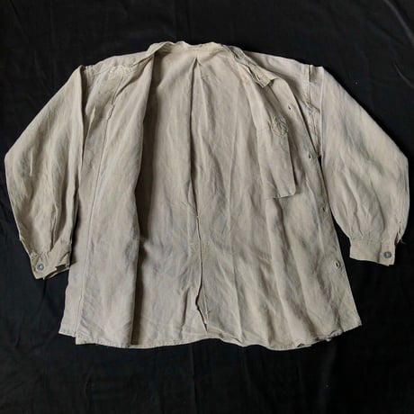 〜1930's French Military Metis Canvas Bourgeron Jacket.