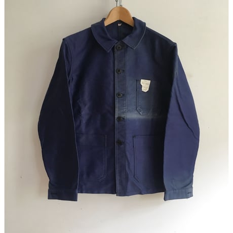 40's〜50's Le Mont St Michel Ink Blue Coverall Dead Stock