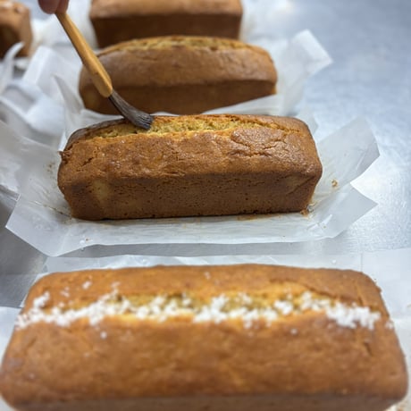 米粉パウンドケーキ　酒と塩