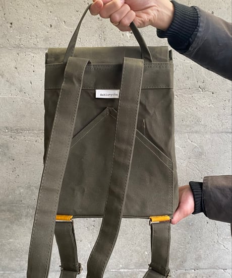 【ストラップの幅が4cmに！】ウィリアムソンリュックサック  -カーキ/ラッキーマスタード-
