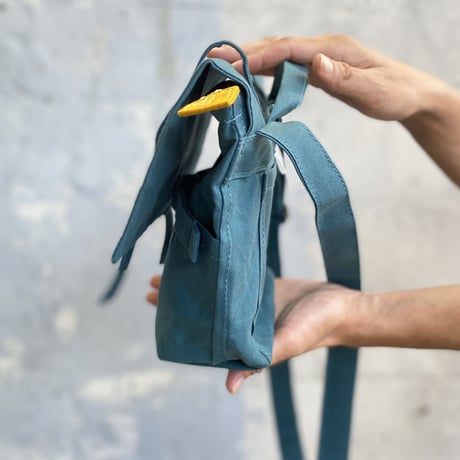 【カッコカワイイミニサイズ】ロットレンダーサッチェルバッグミニ -スモーキーブルー-
