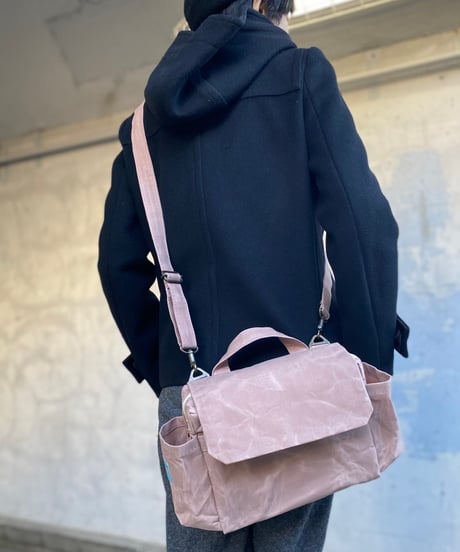 【マイナーチェンジしました！】ハモンドサッチェルバッグ -アシュリーピンク-