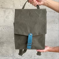 【ストラップの幅が4cmに！】ウィリアムソンリュックサック  -カーキ/スモーキーブルー-