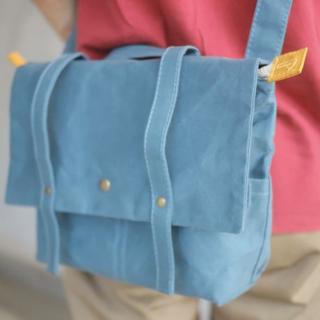 【カッコカワイイミニサイズ】ロットレンダーサッチェルバッグミニ -スモーキーブルー-