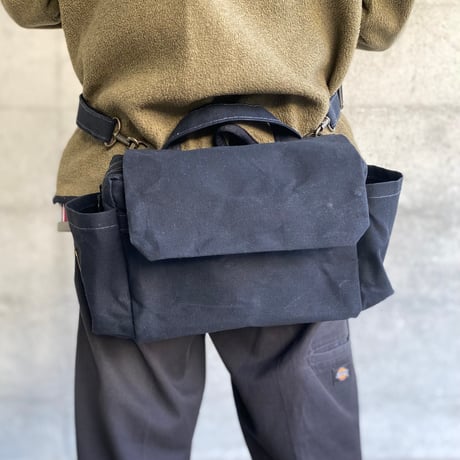 【マイナーチェンジしました！】ハモンドサッチェルバッグ -マッティブラック-