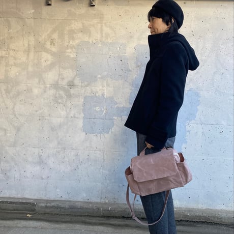 【マイナーチェンジしました！】ハモンドサッチェルバッグ -アシュリーピンク-