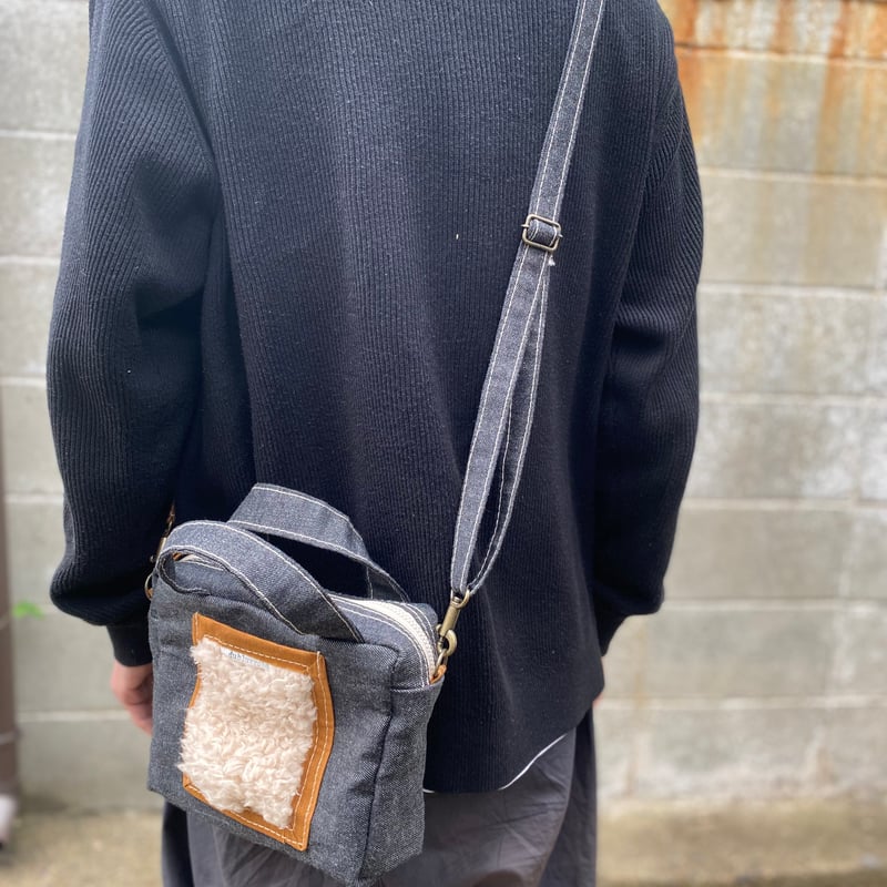 デニムにボアポケット！】イマジネーションバッグL-デニム＆ボア