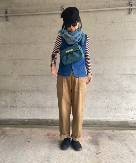【フラップ部分をリニューアル！】ロングショットポシェット -スモーキーブルー-