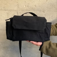 【マイナーチェンジしました！】ハモンドサッチェルバッグ -マッティブラック-