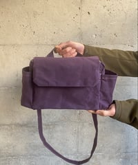【マイナーチェンジしました！】ハモンドサッチェルバッグ -パープルハーツ-