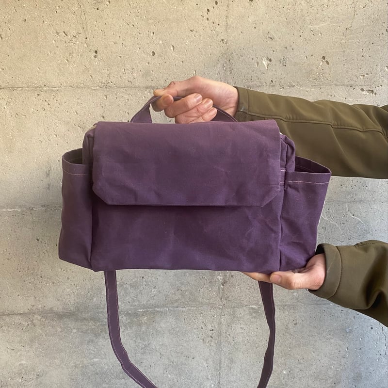 マイナーチェンジしました！】ハモンドサッチェルバッグ -パープル