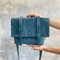 【カッコカワイイミニサイズ】ロットレンダーサッチェルバッグミニ -スモーキーブルー-