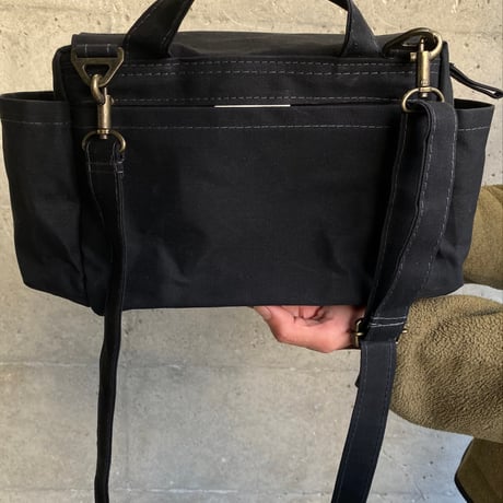 【マイナーチェンジしました！】ハモンドサッチェルバッグ -マッティブラック-