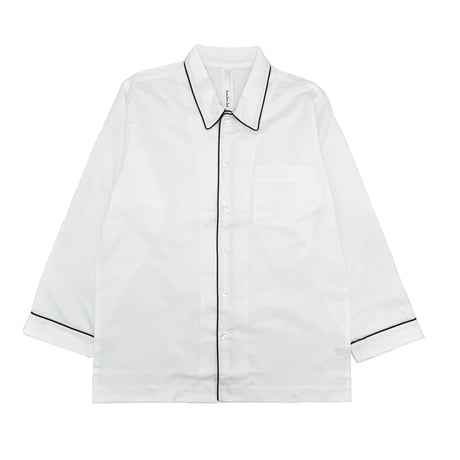 オックス シャツカラーパジャマ【White】
