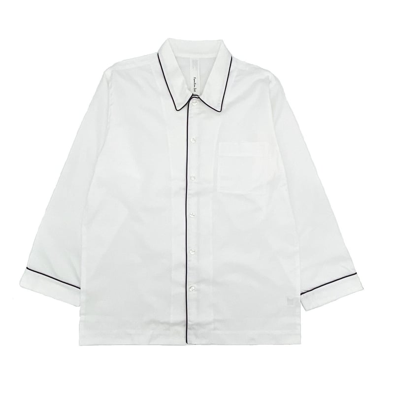 【関税込み】Deiji Studios ホワイト ポケット パジャマセット オックス シャツカラーパジャマ【White】 | Familien Zeit