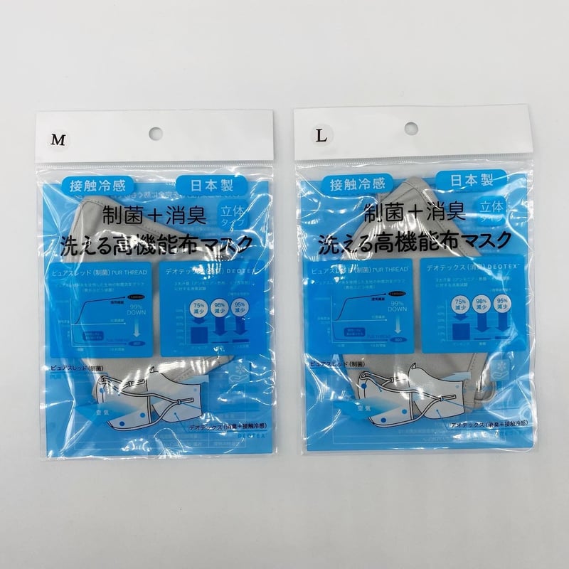 マスク 制菌＋消臭 洗える高機能布マスク【Gray】 | Familien Zeit official