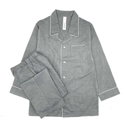 オックス テーラードパジャマ【Navy】