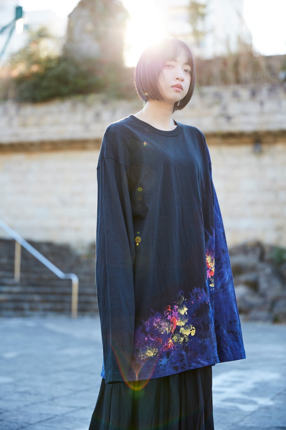 Long T-shirt 「善悪」 | shizumi