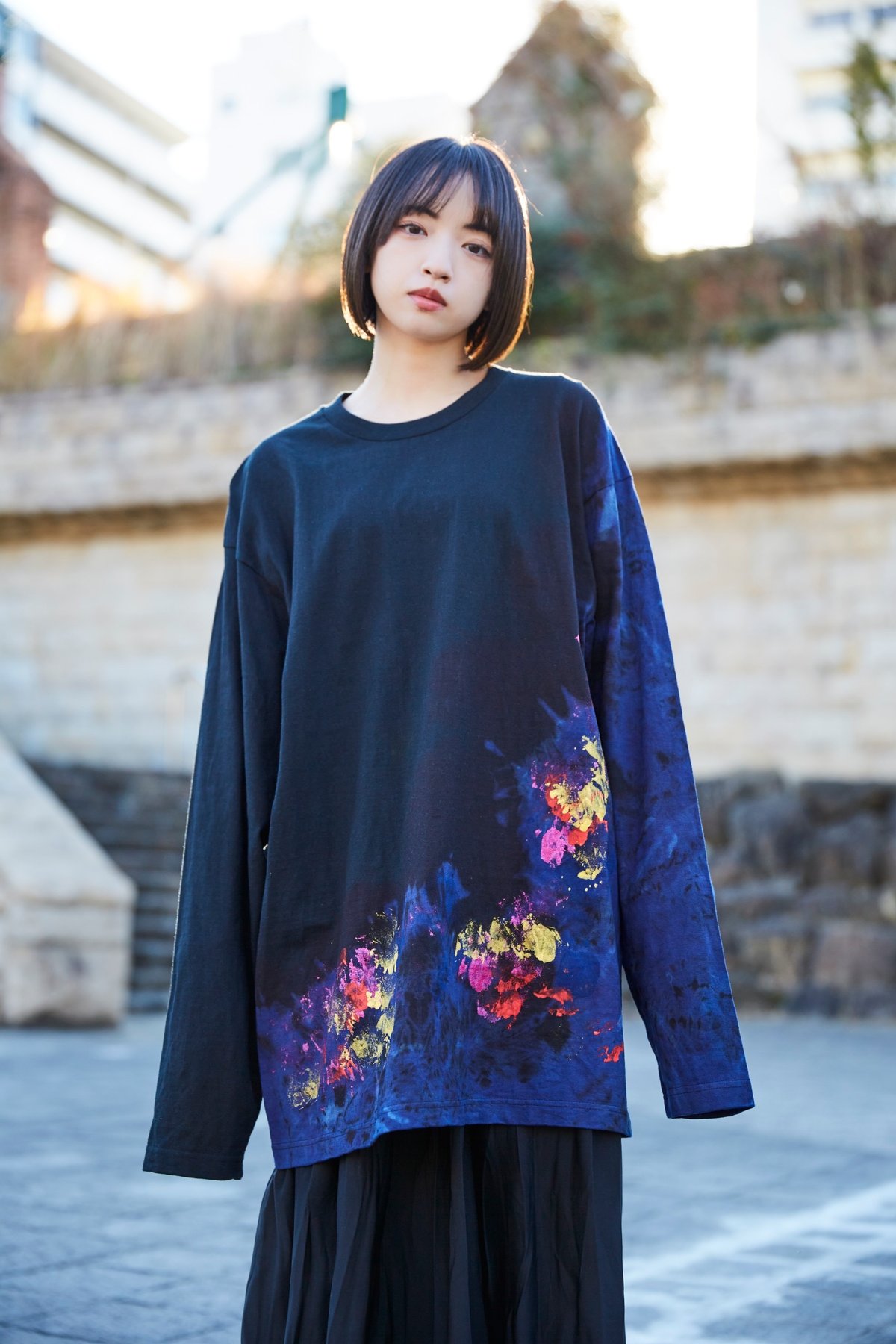 Long T-shirt 「善悪」 | shizumi