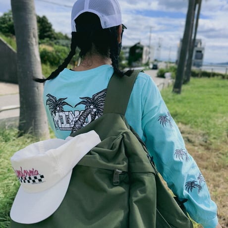 X PALM TREE  L/S TEE