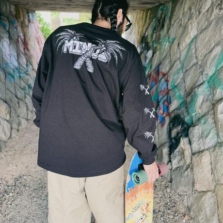 X PALM TREE  L/S TEE