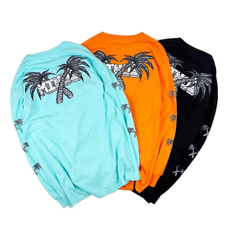 X PALM TREE  L/S TEE