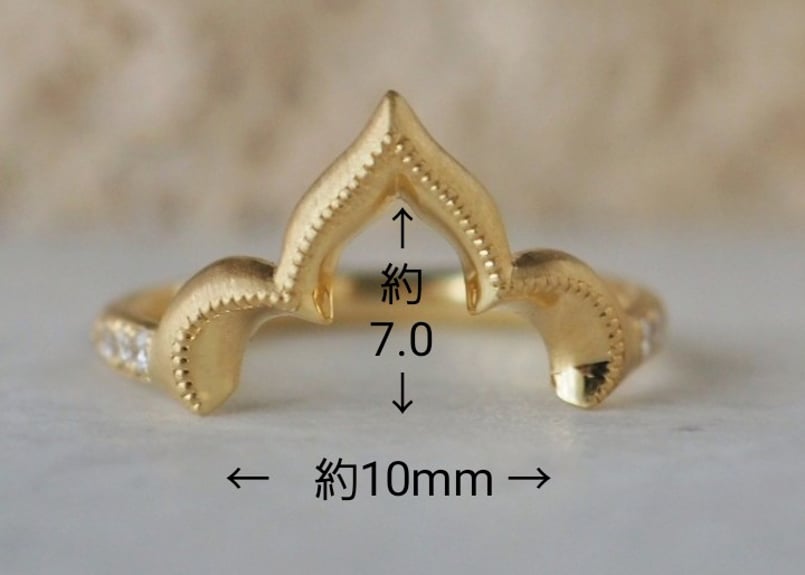 美品★K10 カガンジュエリー　モロッカンハーフリング11 Moroccan] half リング | Kagann ＜カガン＞