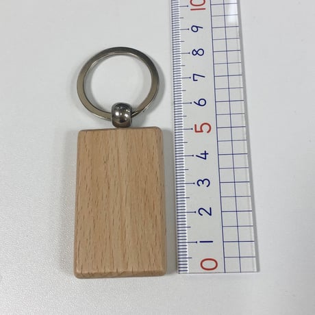 受注制作　直筆！ウッドプレートキーホルダー　片面にお好きな文字をお書きします。手作りのミニ紙袋と手書きのメッセージカード付き