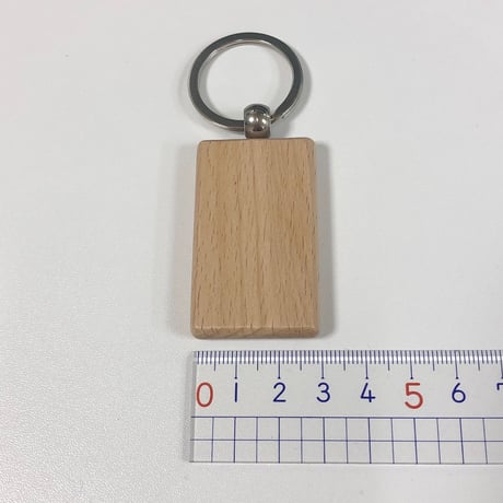 受注制作　直筆！ウッドプレートキーホルダー　片面にお好きな文字をお書きします。手作りのミニ紙袋と手書きのメッセージカード付き