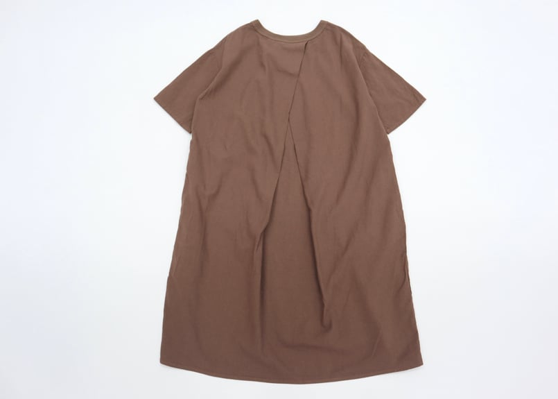 maillot / linen rich back tuck half sleeve shir