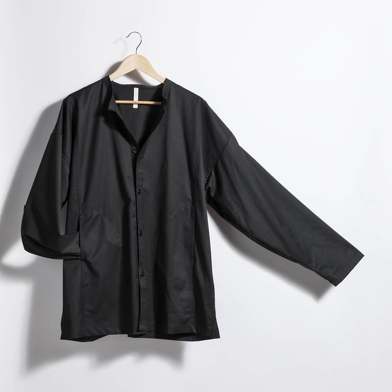 スタンドカラーシャツジャケット BLACK | SALABA ONLINE STORE / サ...