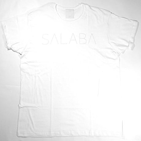 SALABA ロゴTシャツ　WHITE   ロゴ白字