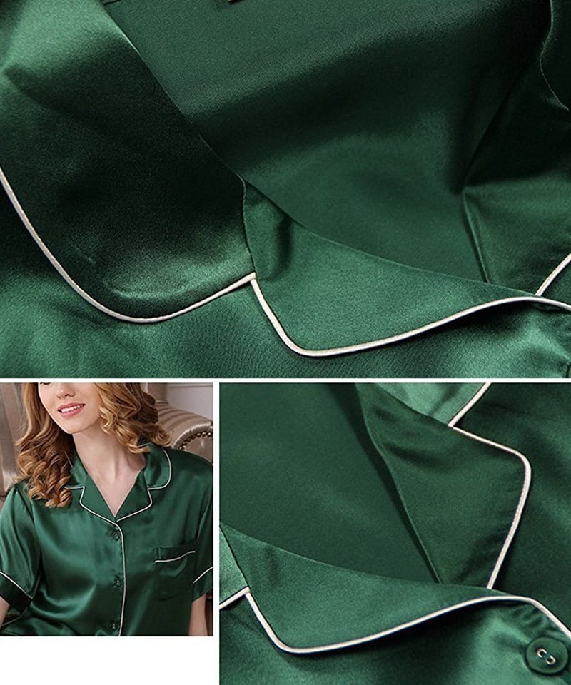 MAYUDAMAシルク)贅沢シルク100％ シルク パジャマ レディース 夏 半袖