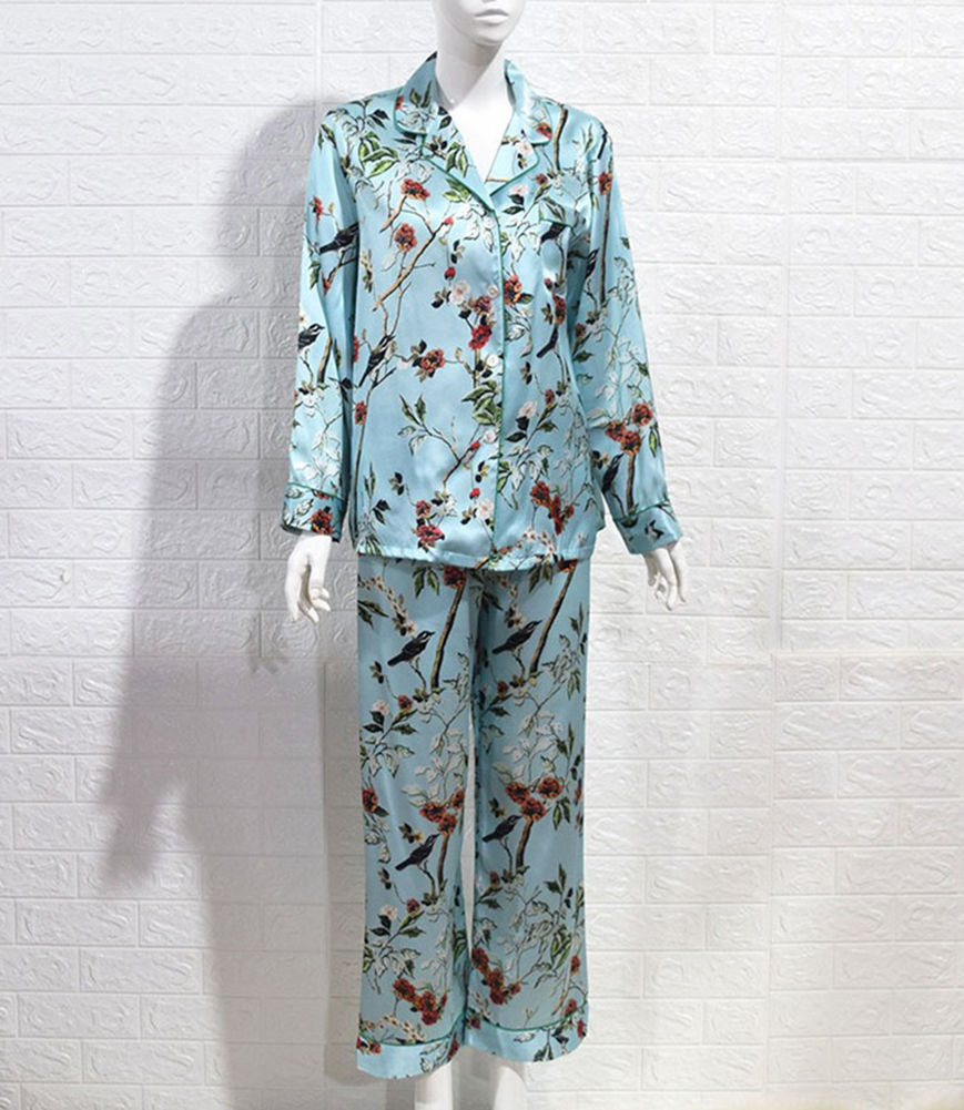 MAYUDAMAシルク)シルク パジャマ シルク100％ 絹100％ 優雅