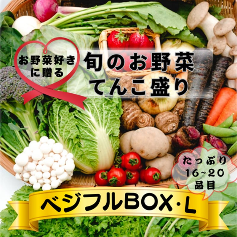 ベジフルBOX・L（お野菜てんこ盛り） | ベジフルマルシェ（vegefrumarché）