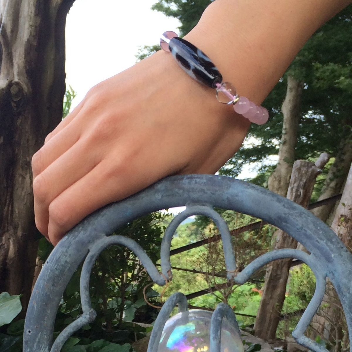 スーパー天珠　観音如意天珠　ブレスレット　天然石 スーパー天珠 観音如意天珠 ブレスレット 天然石