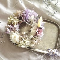 【オンライン】プリザーブド紫陽花で作る♪ナチュラルリース