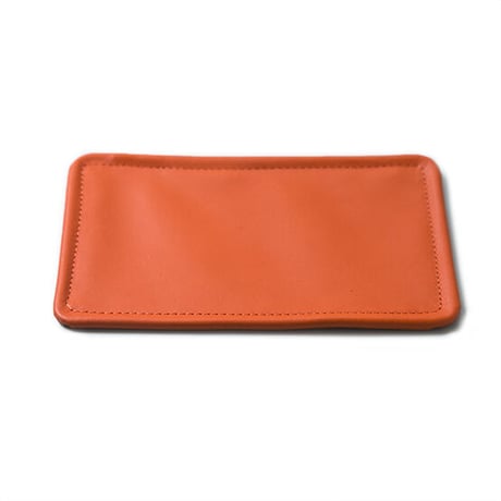FLEX LEATHER TRAY - Orange