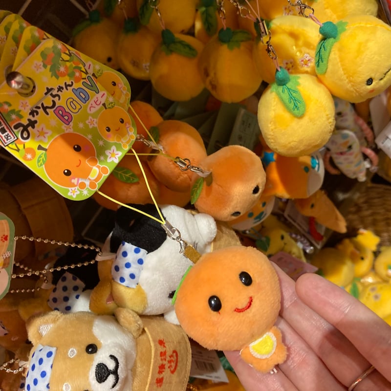 みかんちゃんbaby ぬいぐるみストラップ | 道後お土産センター