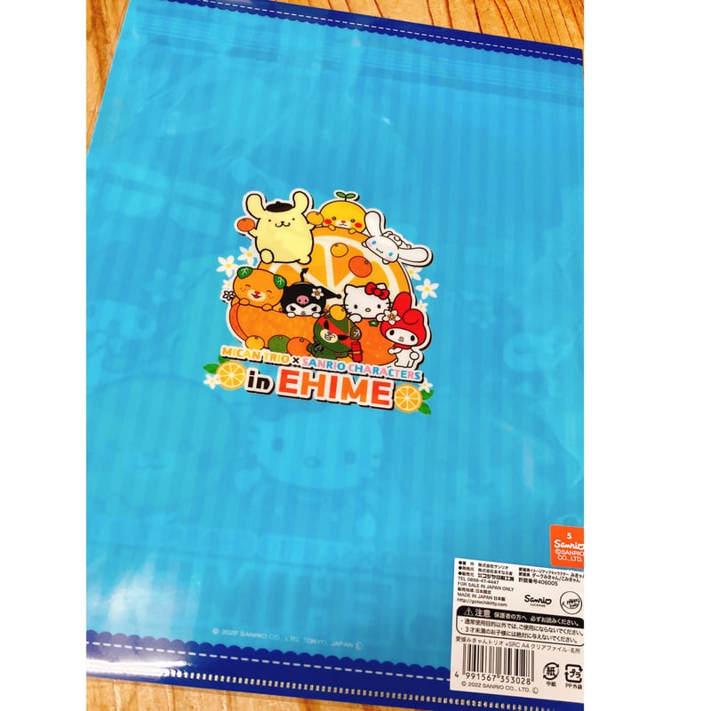 サンリオキャラクター＆みきゃんと仲間たちコラボ限定クリアファイル