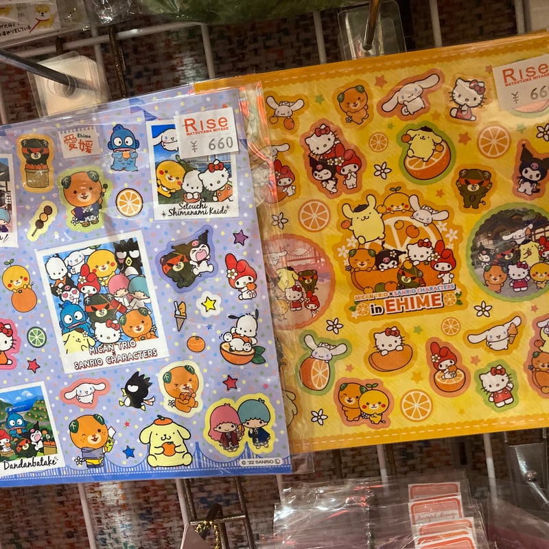 愛媛限定】みきゃんサンリオコラボシール | 道後お土産センター 絣屋本店