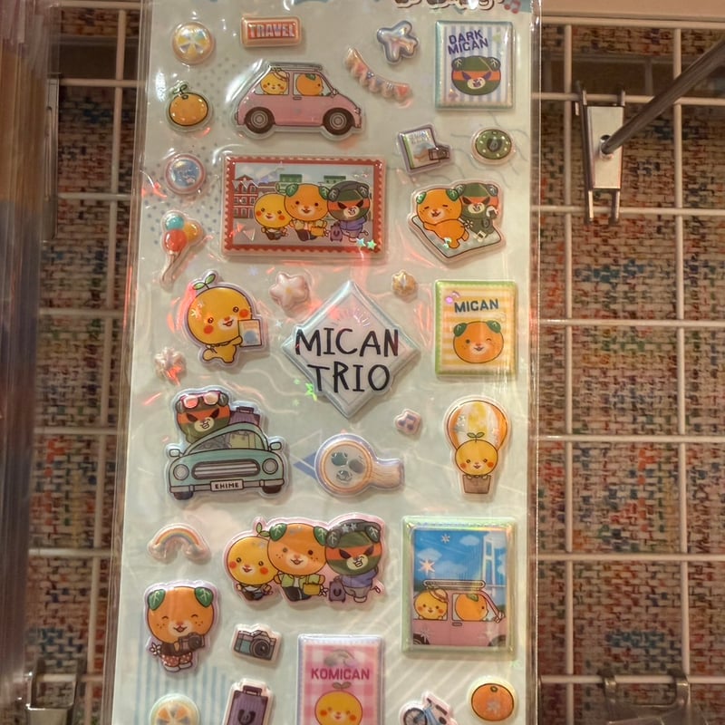 みきゃんトリオシール (全2種 | 道後お土産センター 絣屋本店