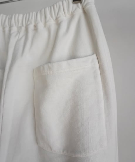 ANCELLM /  TUCK SWEAT PANTS -WHITE-